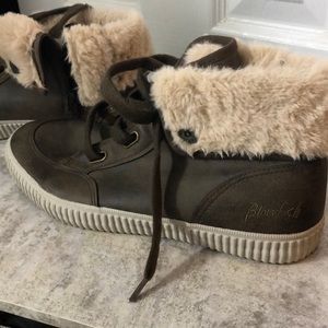 Blowfish brown winter hi tops